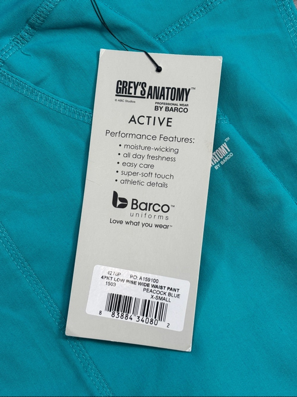 Grey's Anatomy by Barco Active Low Rise Pants - size XS NWT - Picture 7 of 8